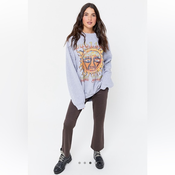Urban Outfitters Grey Oversized Sublime Crewneck Sweatshirt - Picture 6 of 8